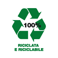 logo certificazione 100 riciclabile
