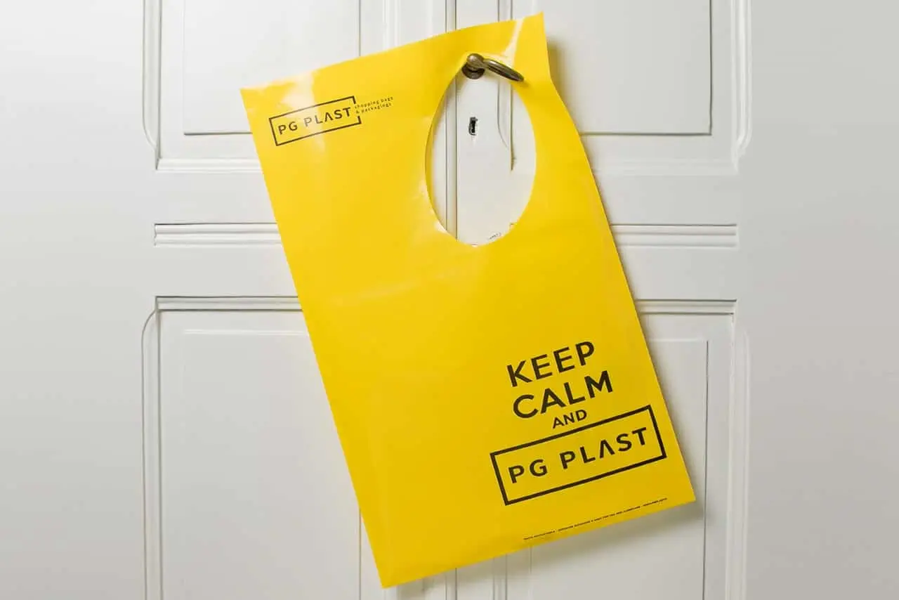 Shopping bag plastica, modello Ambra, personalizzata "Mizuno" - PG Plast